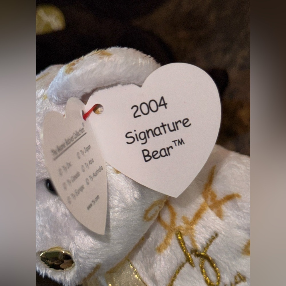 🧸 Ty Beanie Baby Signature Bear 4-Piece Set 1999 2000 2003 2004 Collectible - Picture 9 of 11